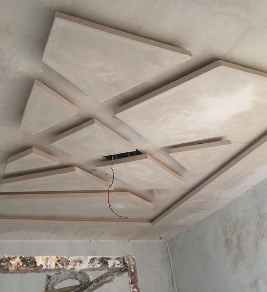 Gypsum False Ceiling Mosaic Interiors